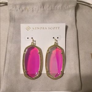 Kendra Scott “Danielle” earrings in dichroic glass